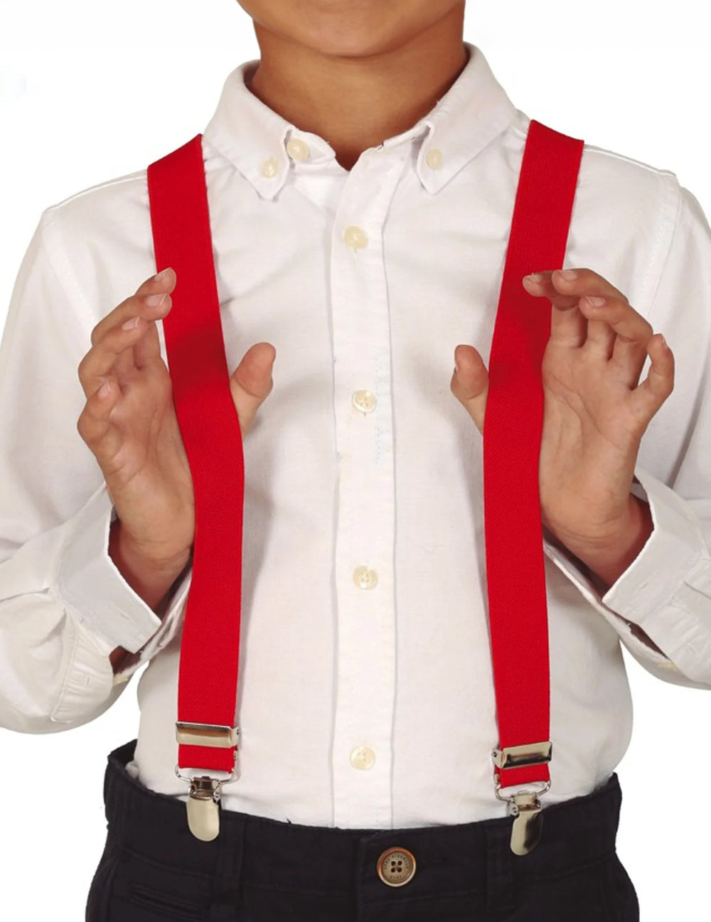 Bretelles pour enfant rouge