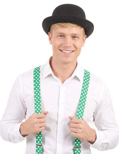 Zeleni trakovi z belo detelo Saint Patrick