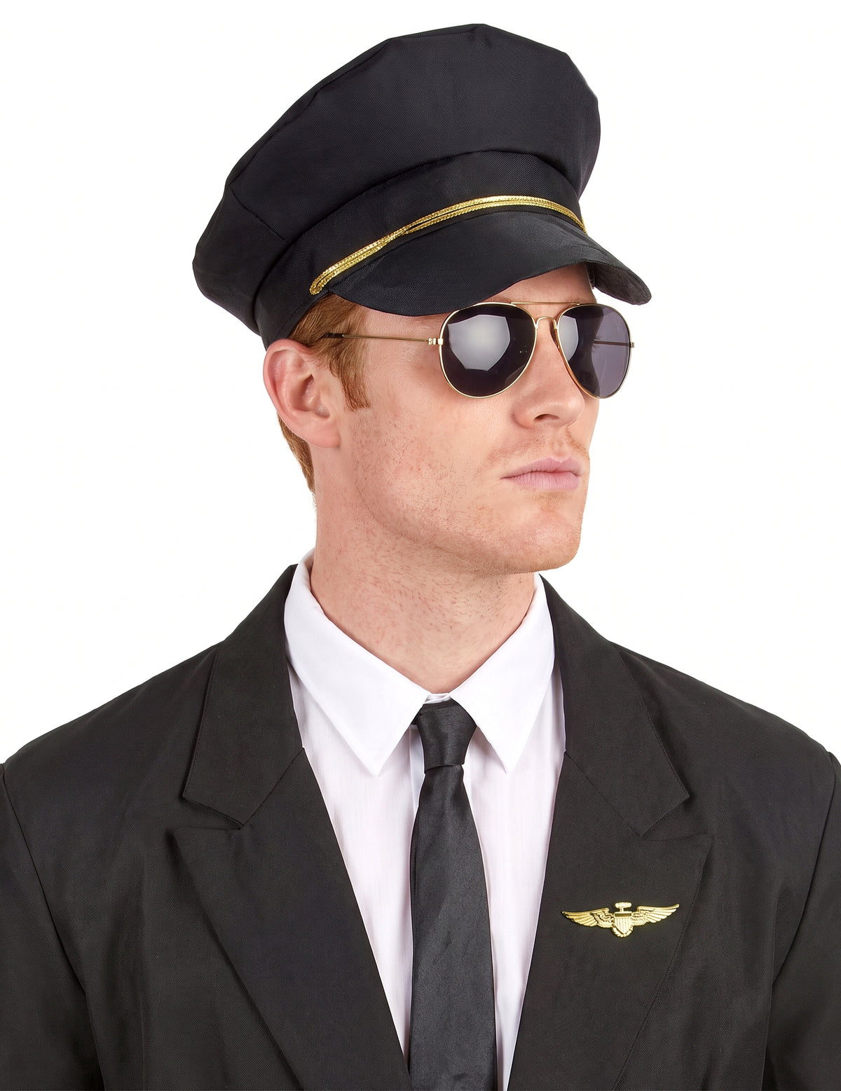 Pilot zlate letalske broške