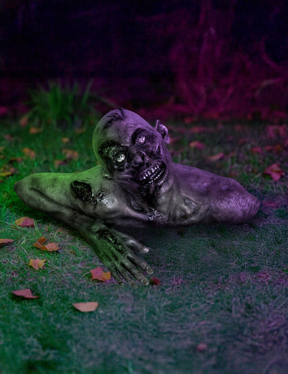 Halloween Real Velikost Dekorativni zombi doprsni kip 66 x 30 cm