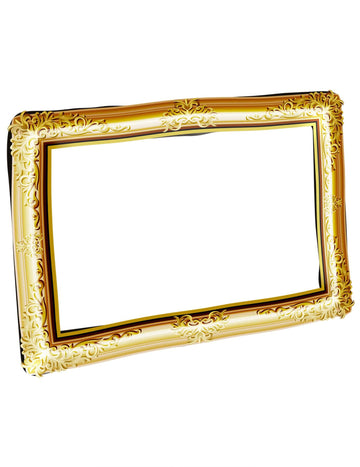 Zlato napihljiv foto okvir 80 x 60 cm