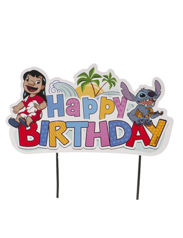 Torta Topper Happy Birthday Stitch 17.5 cm