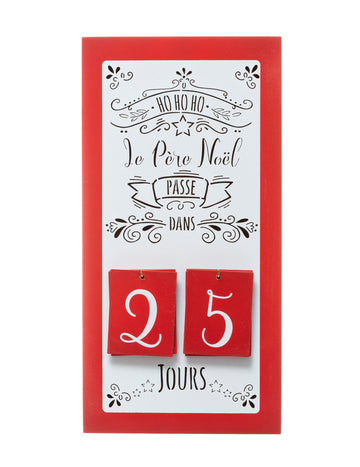 Lesen adventni koledar s pultom 40 x 20 cm