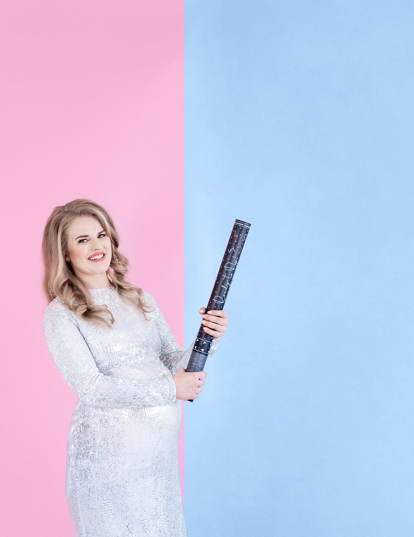 Modri konfeti top fant 60 cm otroška zabava