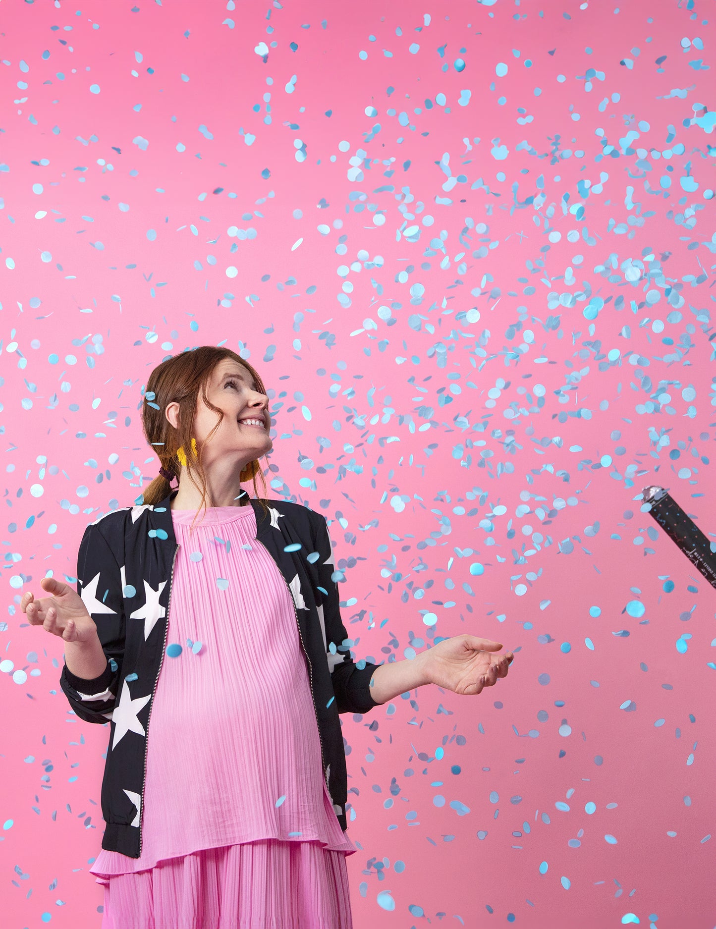 Modri konfeti top fant 60 cm otroška zabava