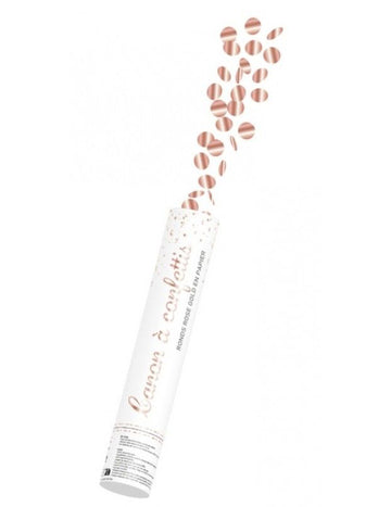 Rožnato zlati konfeti topovi 28 cm