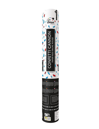 Canon à confettis France pour supporter bleu blanc rouge