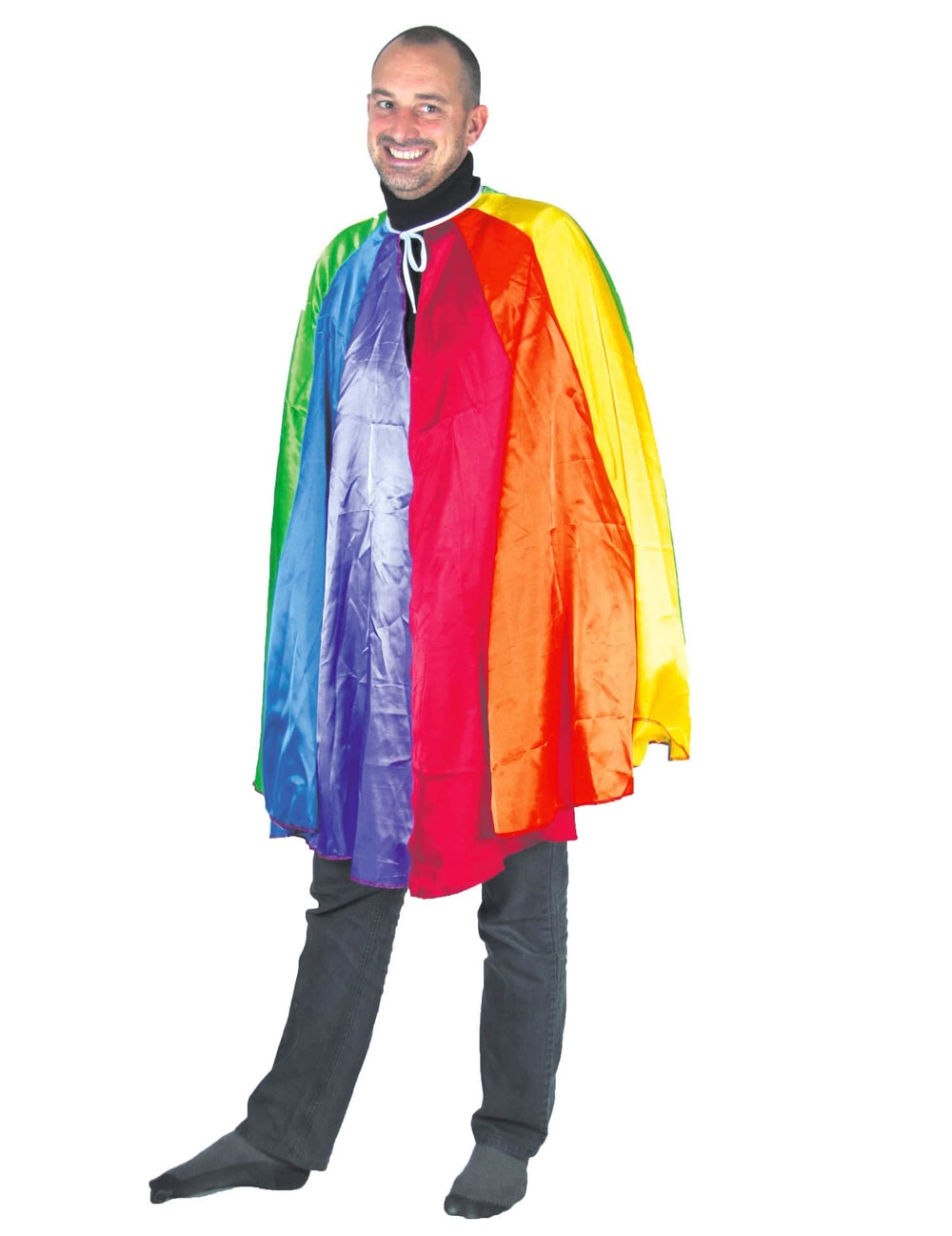 Pisana satenasta kapa za odrasli, multicolorna