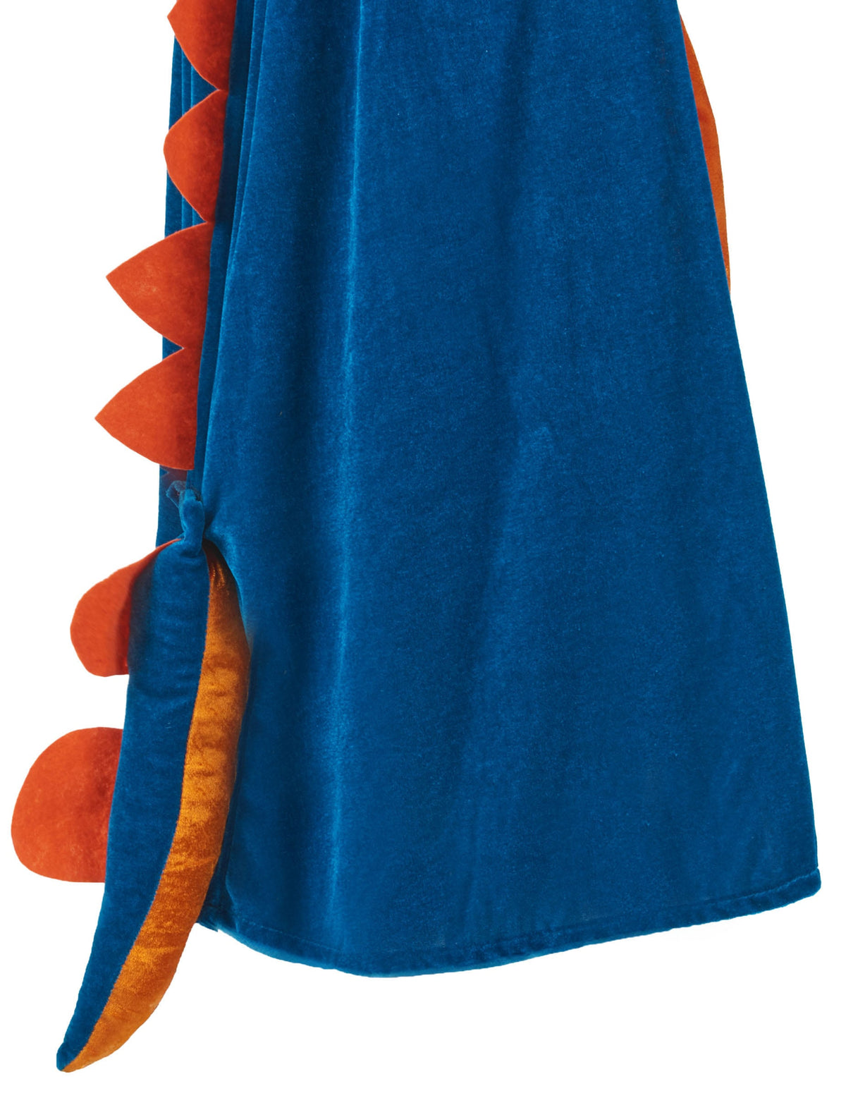 Cape dinosaure pour enfant bleu et orange