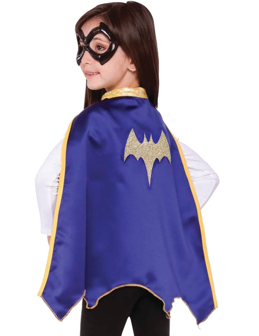Plašč in maska Batgirl Super Hero Girls™ za otrok modra in zlata