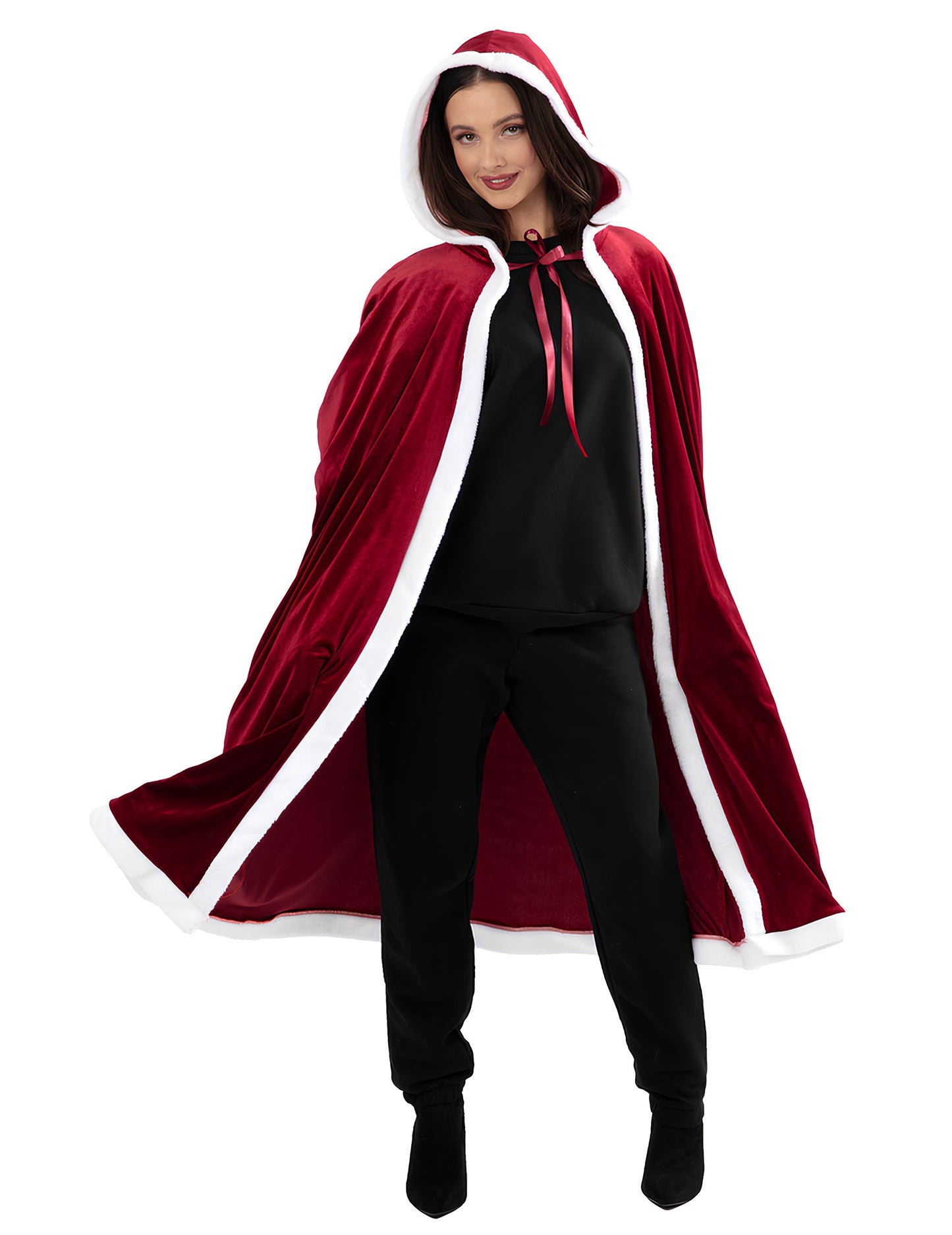 Luksuzni dolgi božični plašč za odrasle