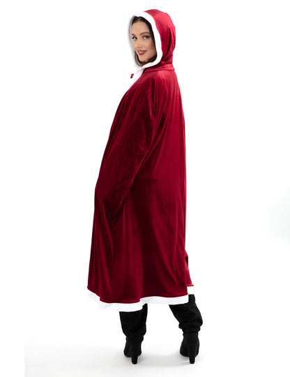 Luksuzni dolgi božični plašč za odrasle