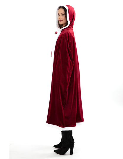 Luksuzni dolgi božični plašč za odrasle