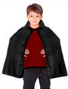 Cape pour enfant noire avec col