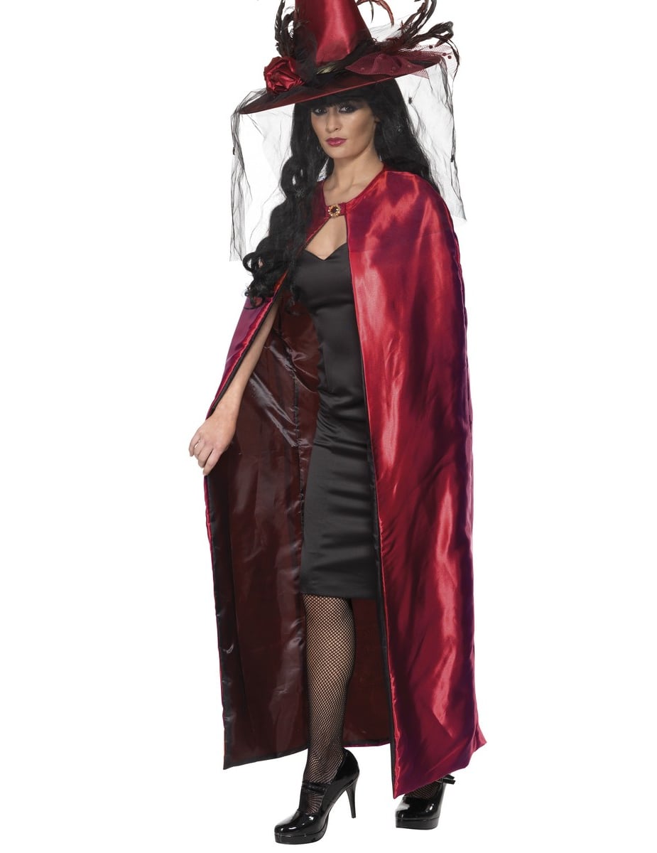Vue de profil de la cape réversible pour adulte