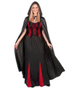Halloween odrasli črni vampirski ogrinja
