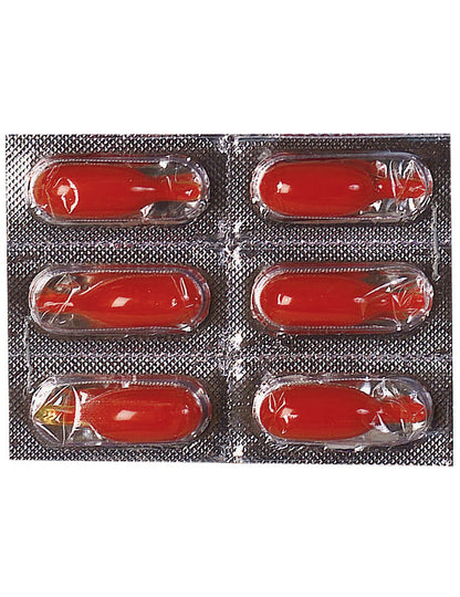 6 tekoče kapsule krvi