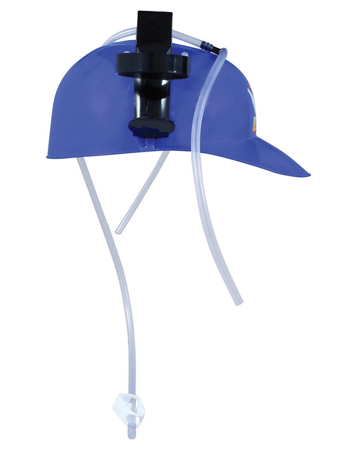 Vue de profil du casque anti-soif beerman pour adulte