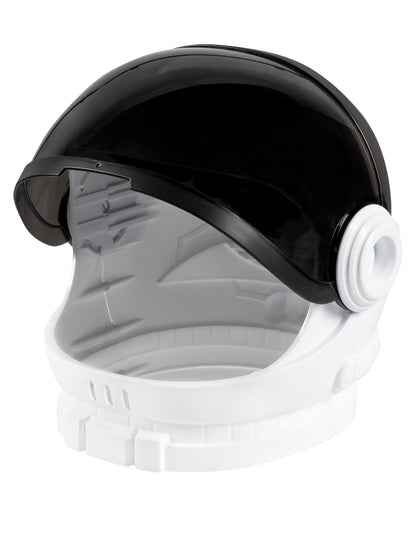 Visière relevée du casque astronaute pour adulte blanc