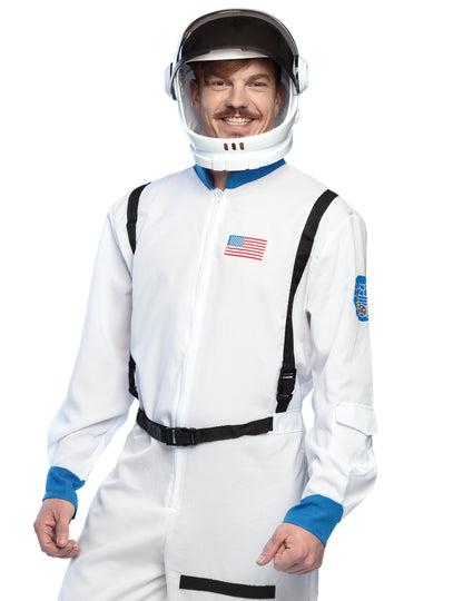 Odrasli beli astronavt čelada