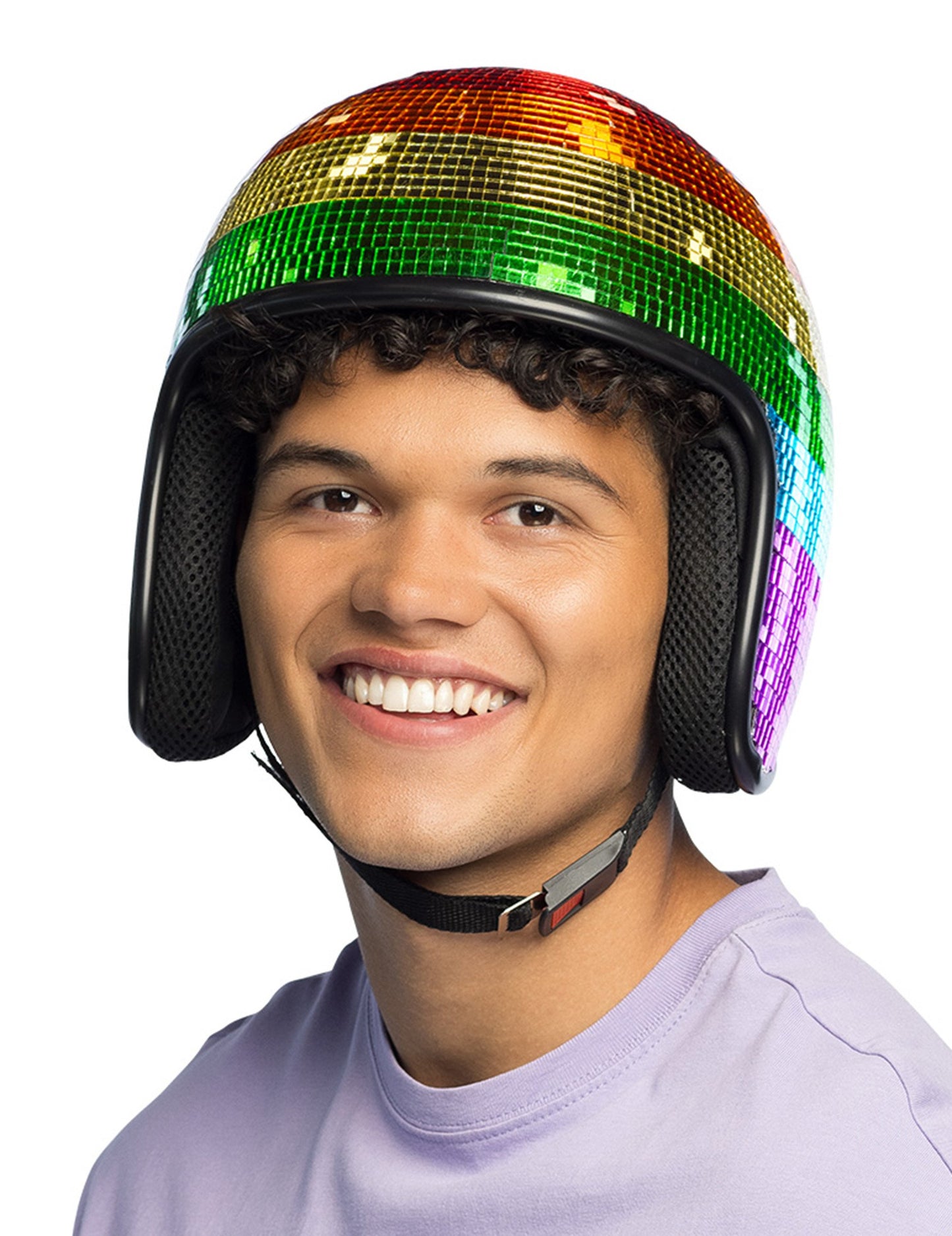 Mavrična disko krogla čelada za odrasle 