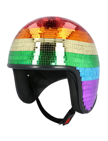 Mavrična disko krogla čelada za odrasle 