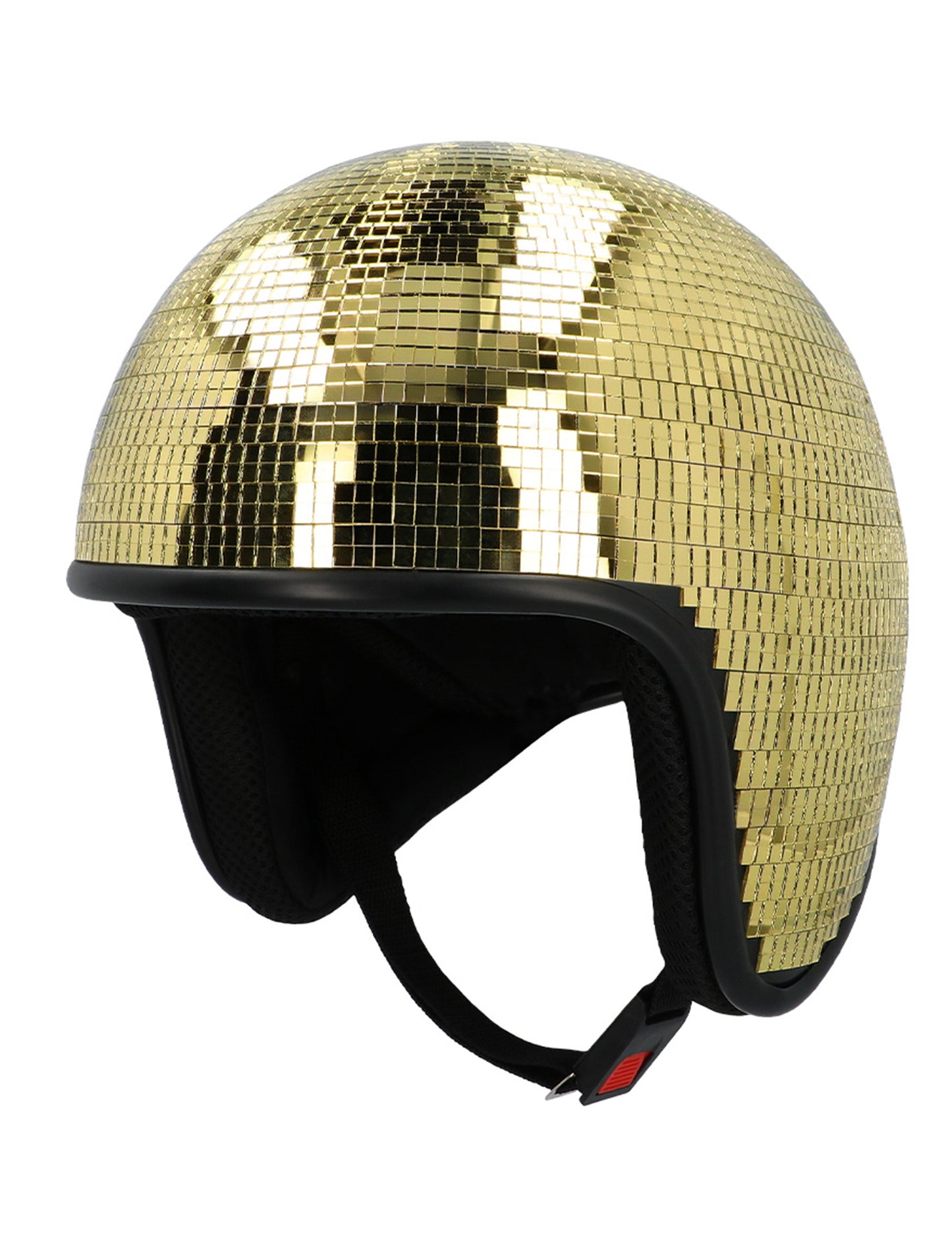 čelada za odrasle z zlato disko kroglo