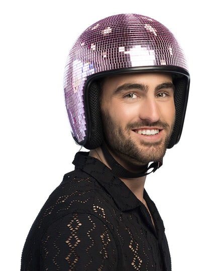 Odrasla roza čelada za disko kroglo