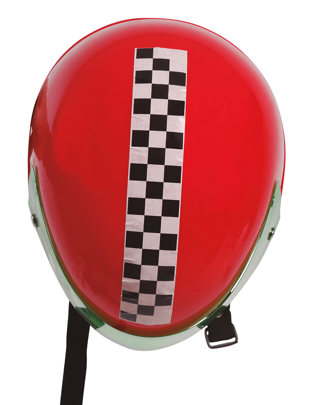 Vue de dessus du casque de pilote de formule 1 pour enfant
