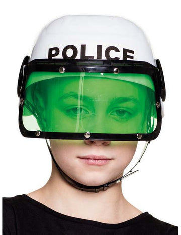 Otroška bela policijska čelada