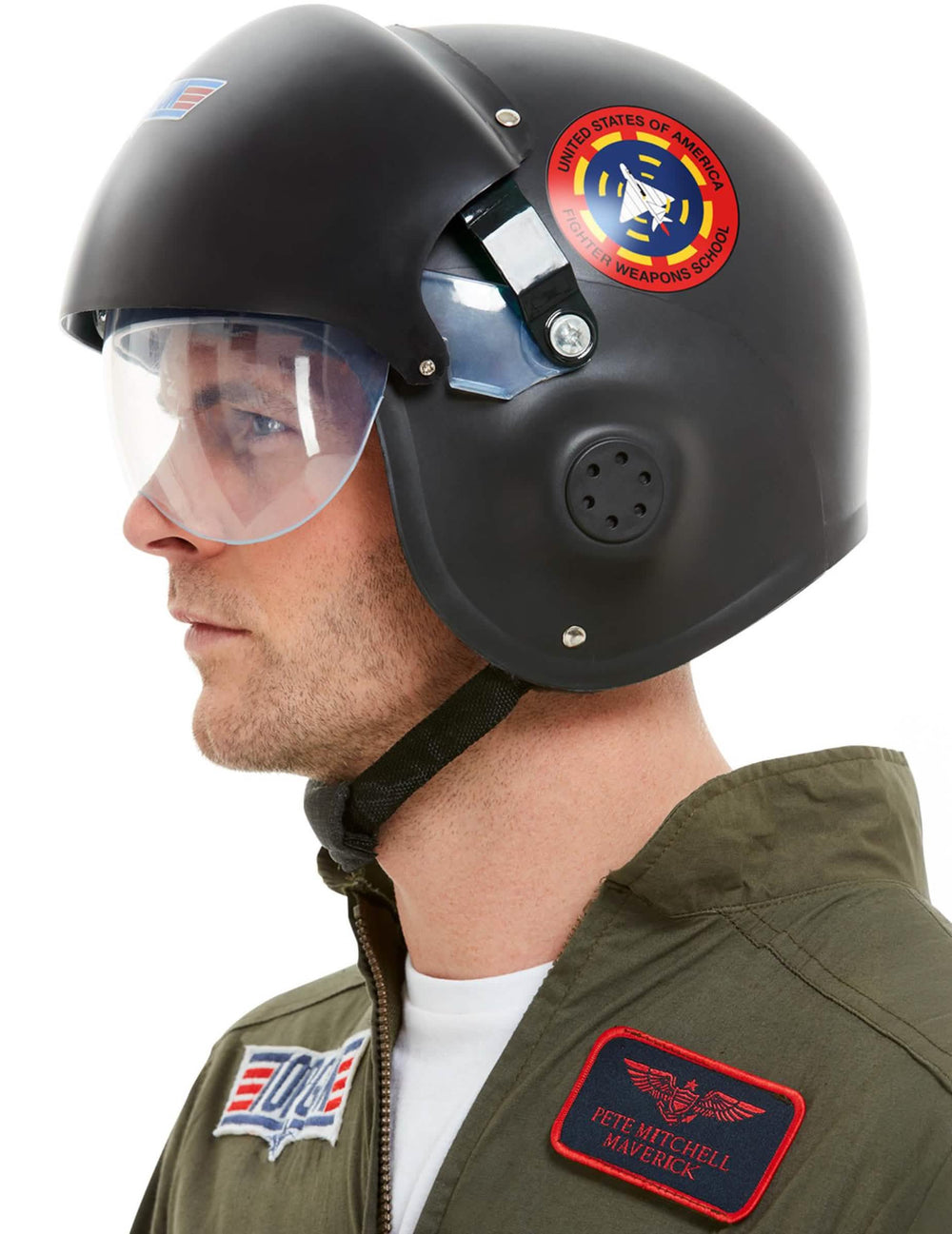 Detajl stranskega logotipa čelade Top Gun™ Deluxe