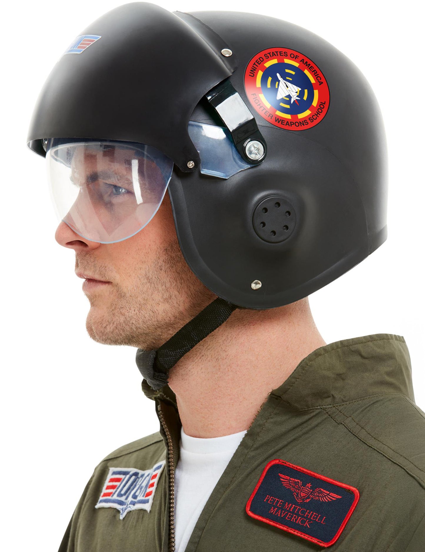 Top Gun Deluxe Črna čelada za odrasle