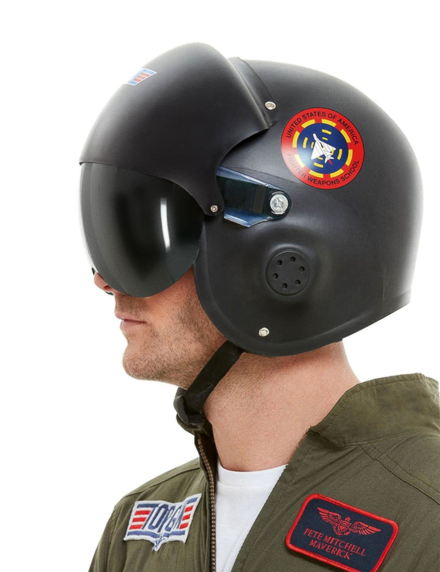 Top Gun Deluxe Črna čelada za odrasle