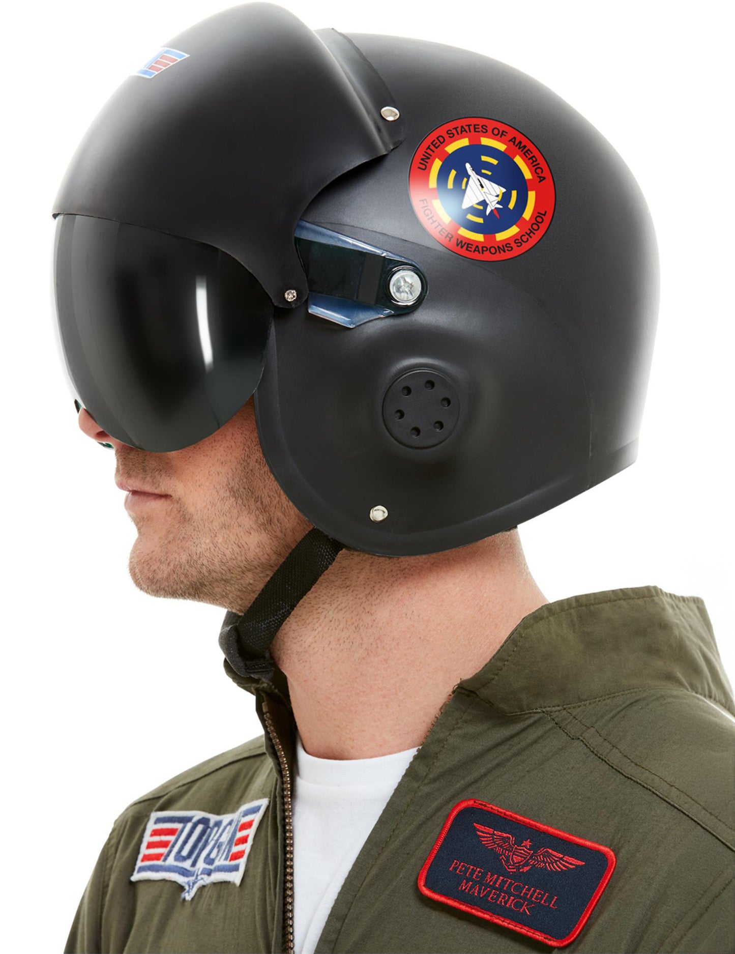 Top Gun Deluxe Črna čelada za odrasle
