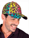 Casquette à sequins léopard pour adulte multicolore