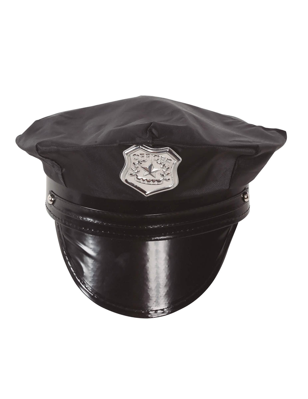 Pogled od spredaj na policijsko kapo za otroka