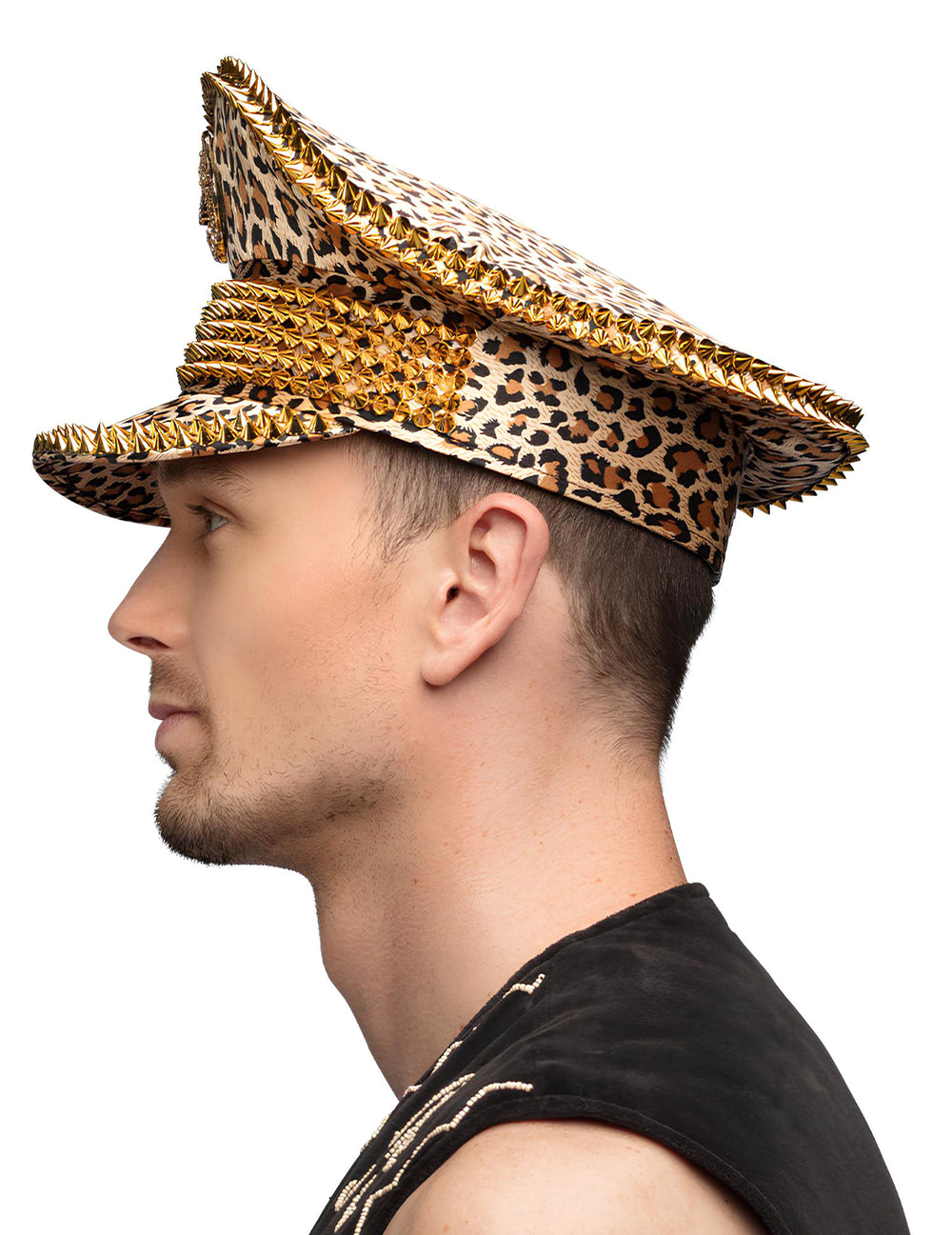 Vue de profil de la Casquette Léopard