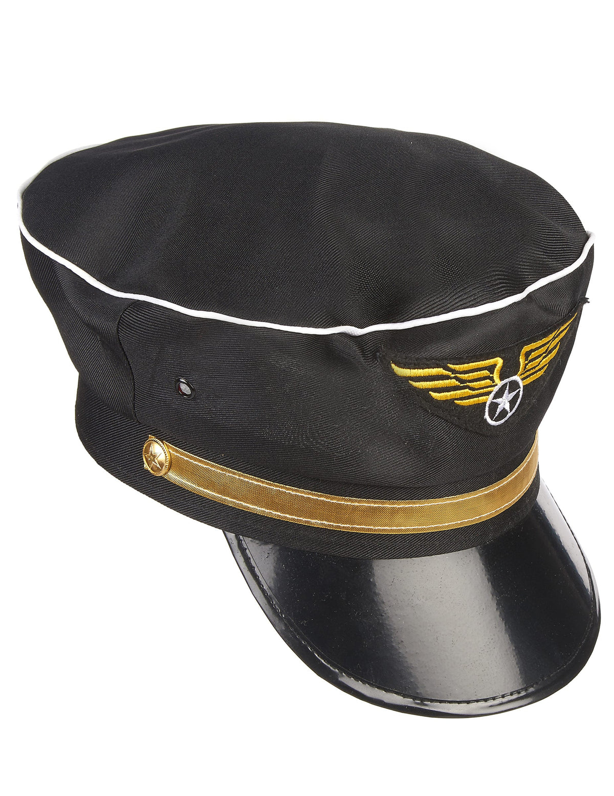 Vue de profil de la casquette de pilote pour adulte