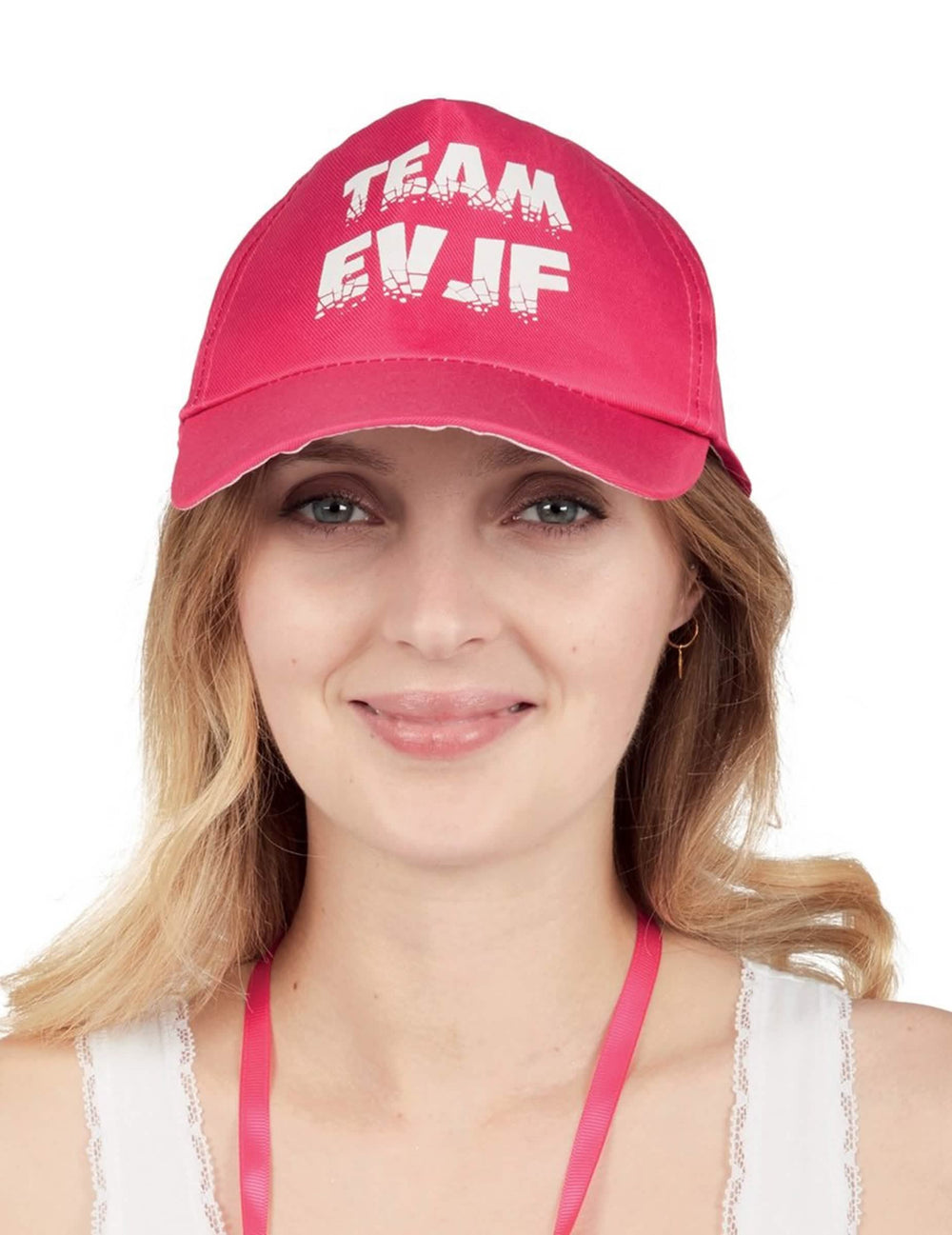 Pogled od spredaj na kapo Team EVJF