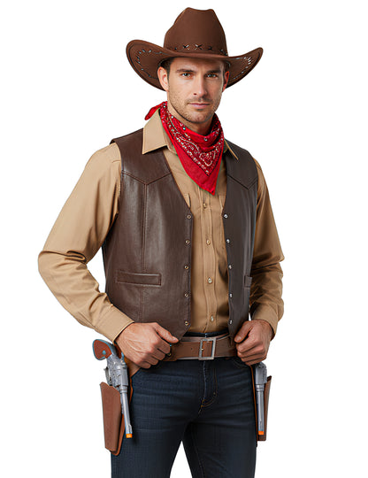 Kavbojski pas s tokom in dvema pištolama