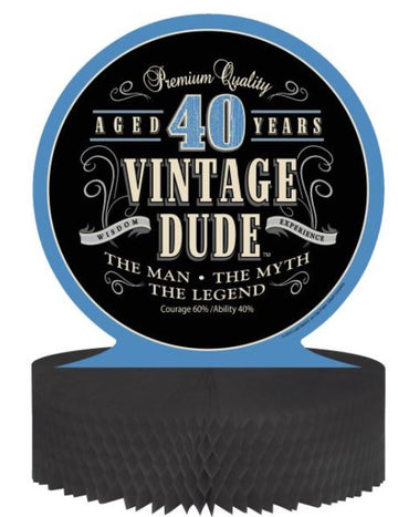 Center za satje papir vintage rojstni dan 40 let 30 x 30 cm