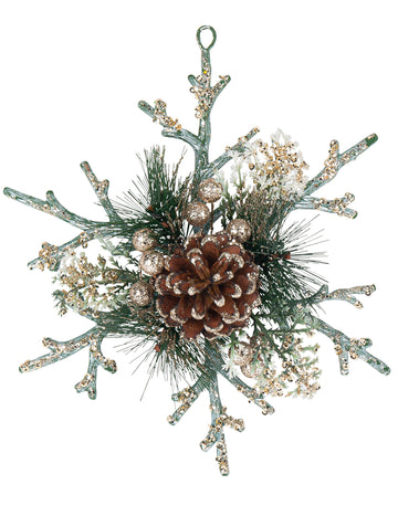 Namizni okras narava bleščice šampanjec 19,5 cm 