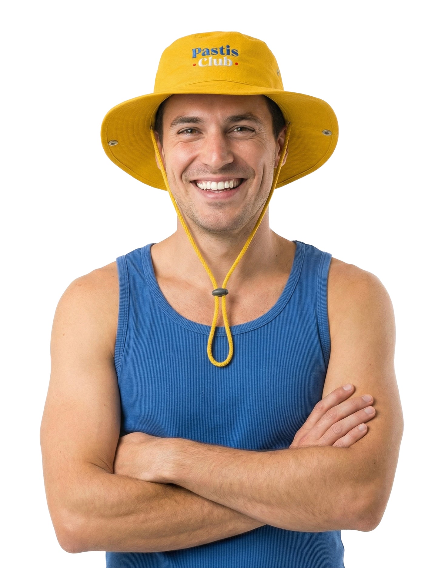 Klobuk z rumeno vrvico Pastis Club za odrasle 