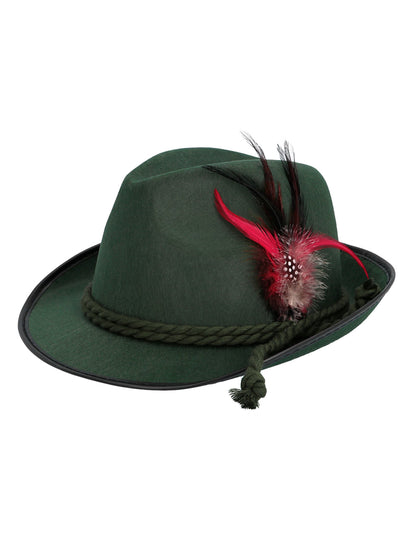 Odrasli temno zeleni bavarski klobuk