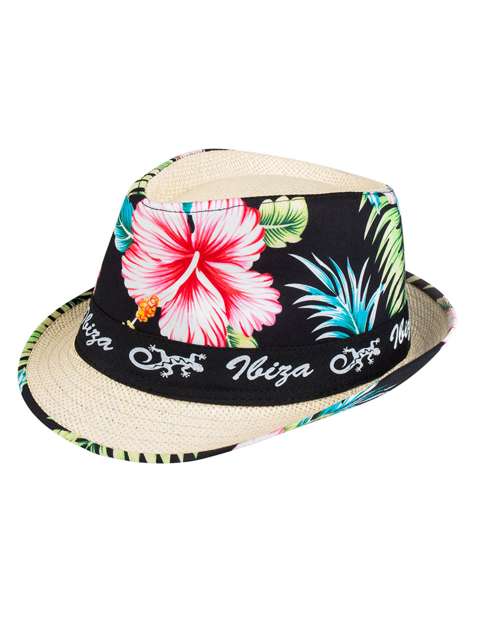 Vue de profil du chapeau borsalino Ibiza
