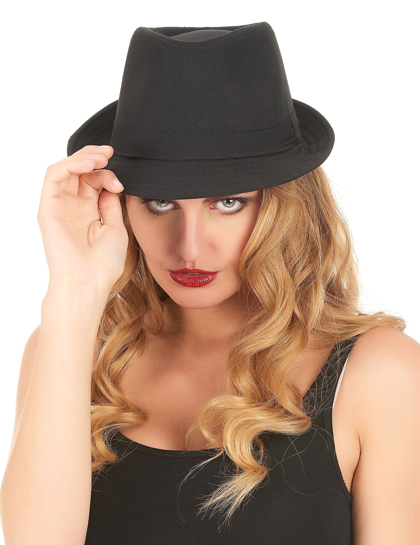 Borsalino črni luksuzni klobuk za odrasle