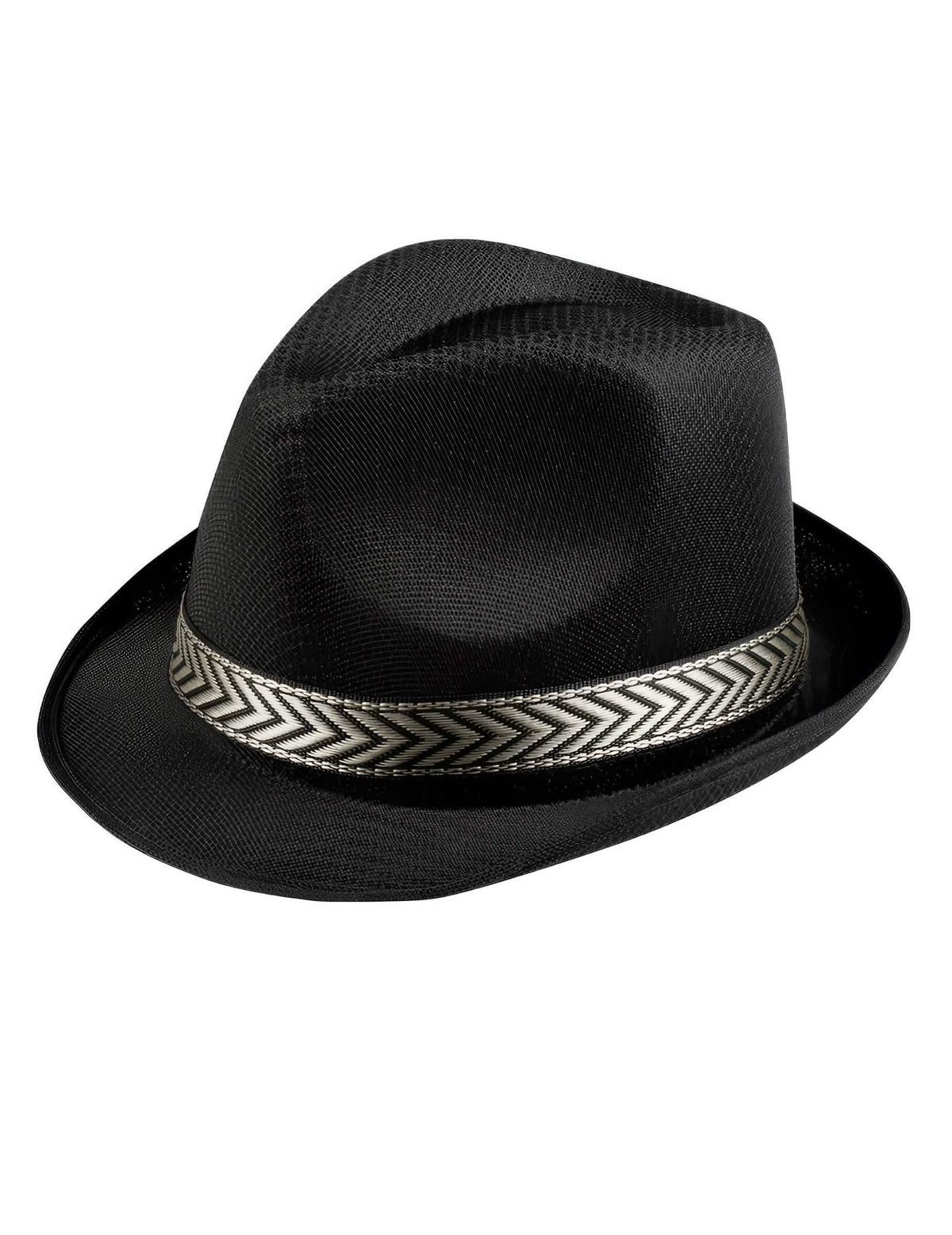 Pogled v treh četrtinah na odrasli borsalino trilby klobuk