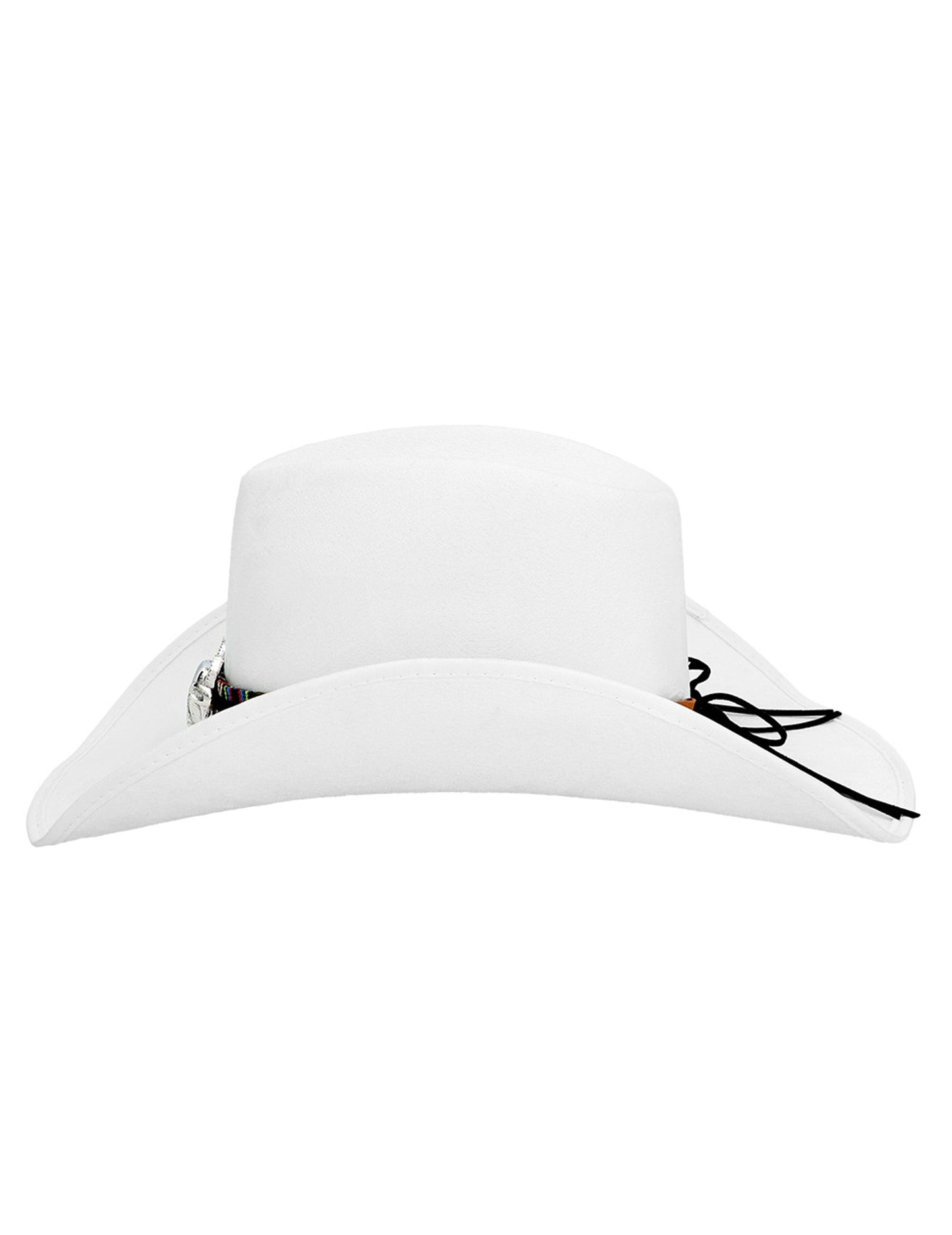 Bel kavbojski klobuk za odrasle z bizonsko glavo