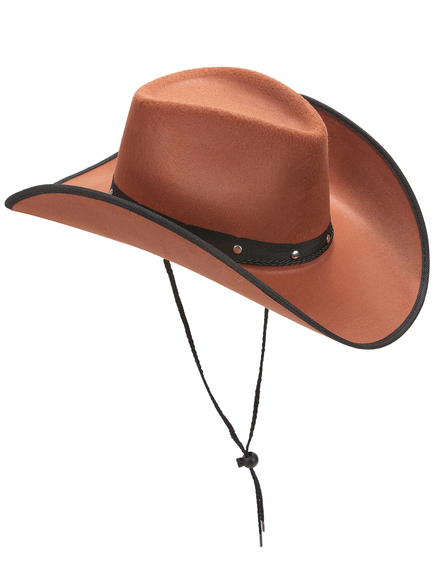 Vue de profil du chapeau de cowboy pour adulte