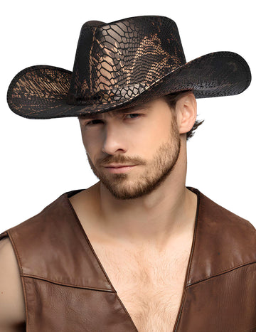 Kavbojski klobuk za odrasle kobre